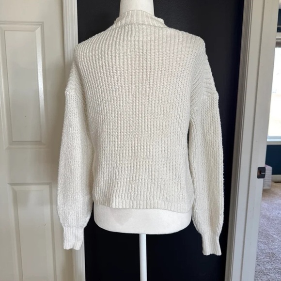 J. Crew Cream Cotton-blend cable mockneck sweater
Size Small - Picture 8 of 12